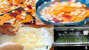 Cách làm rau củ quả sấy bằng lò nướng